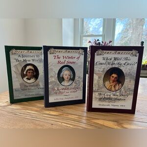 Dear America series - Three hardcover books. Mayflower; Rev. War; Civil War